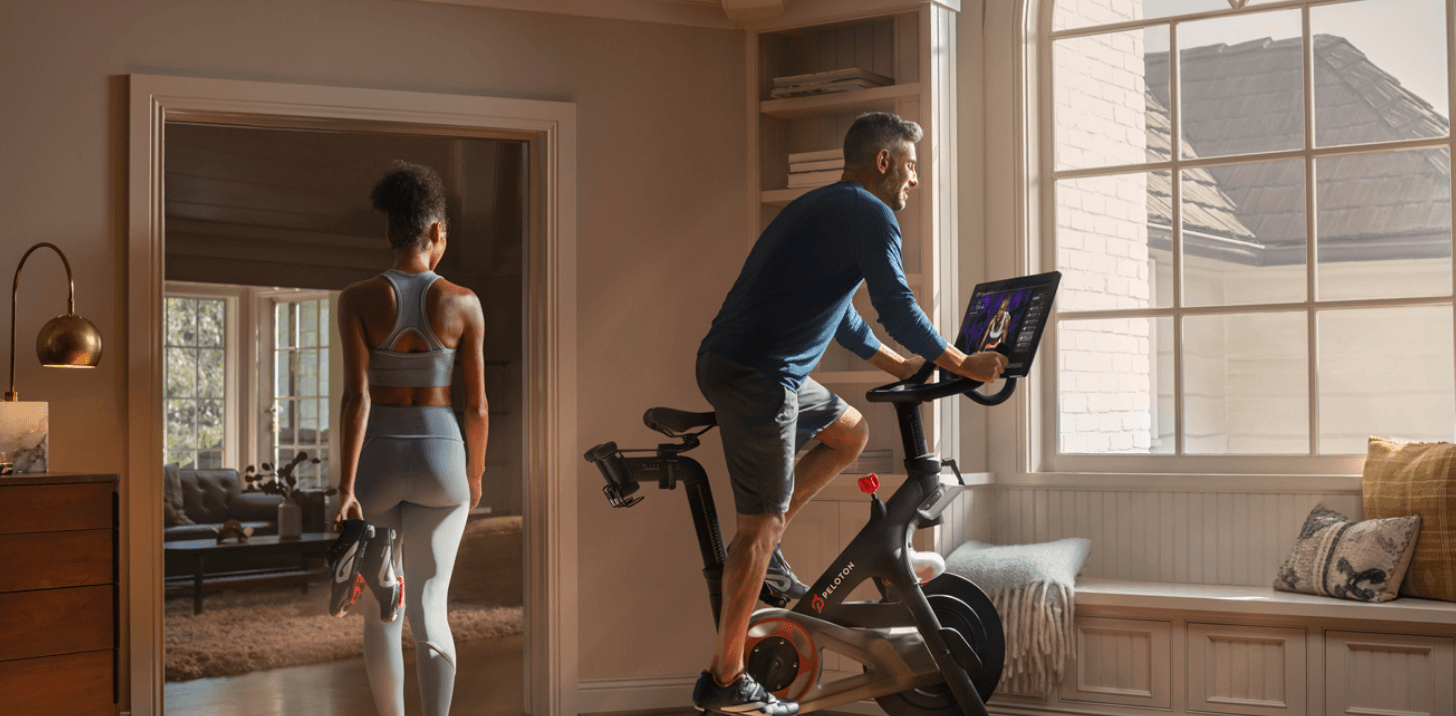 peloton on carpet